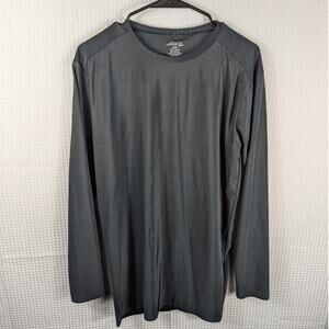 BCG 3XL Gray Long Sleeve Compression Shirt Mens Moisture Wicking Athletic